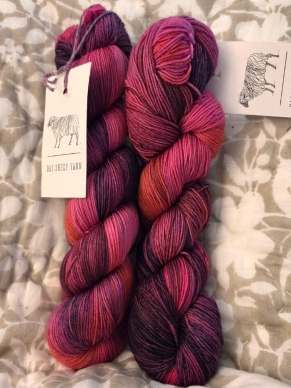 BAD SHEEP YARN SPELL ON YOU 75/25 SUPERWASH MEEINO / NYLON